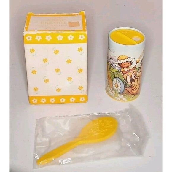 RARE Vintage Avon Daisy Dreamer Talc w/Puff Secret Wishes Fragrance Powder NOS - Picture 1 of 4